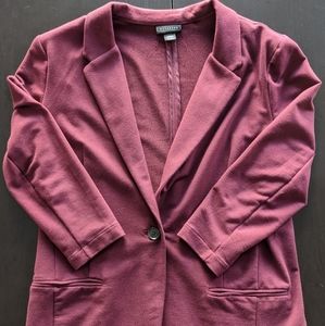 Maroon Cotton Blazer